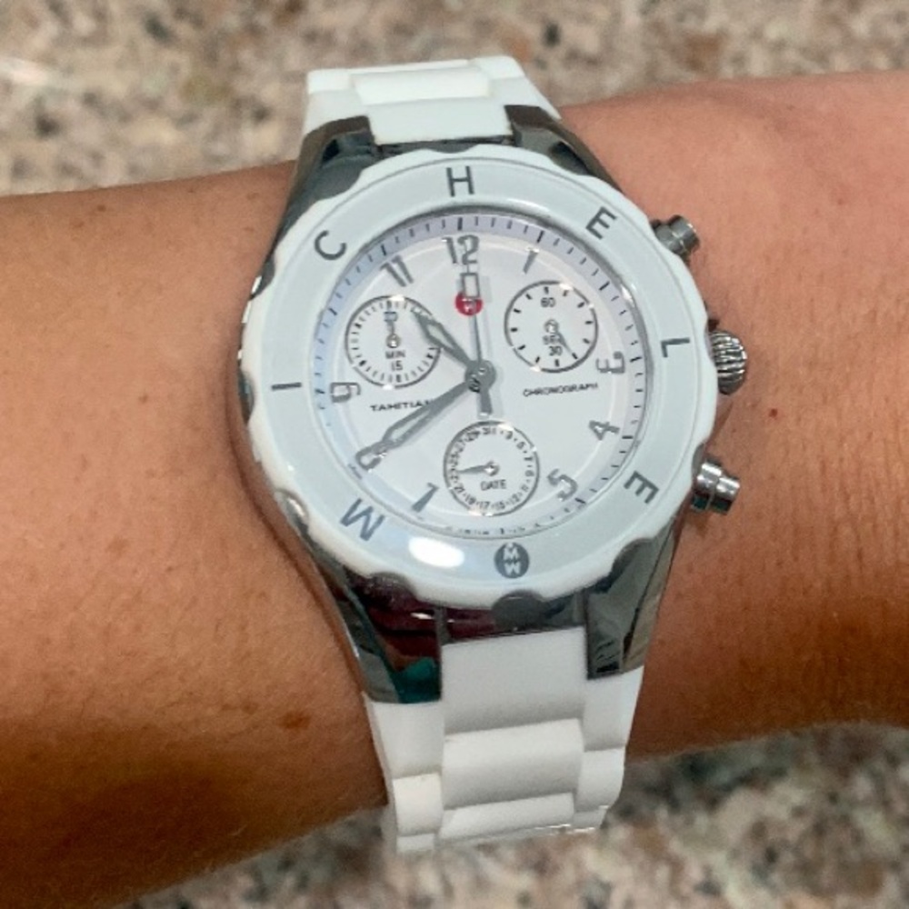 MICHELE Watch White Tahitian Jelly Bean